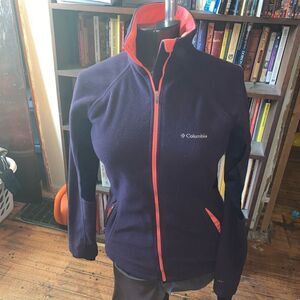 Columbia purple and pink M fleece full zip gorpcore jacket